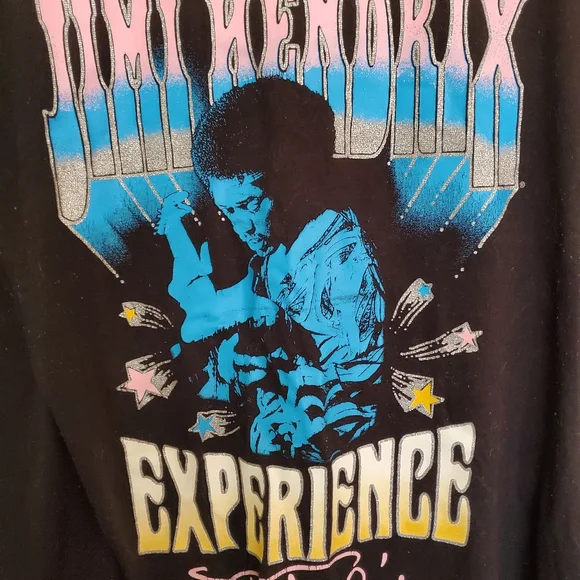 Jimi Hendrix woman's tshirt size XXXL (21) Black - Picture 2 of 4